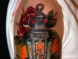 Татуировка фонарь Значение тату для женщин и мужчин
